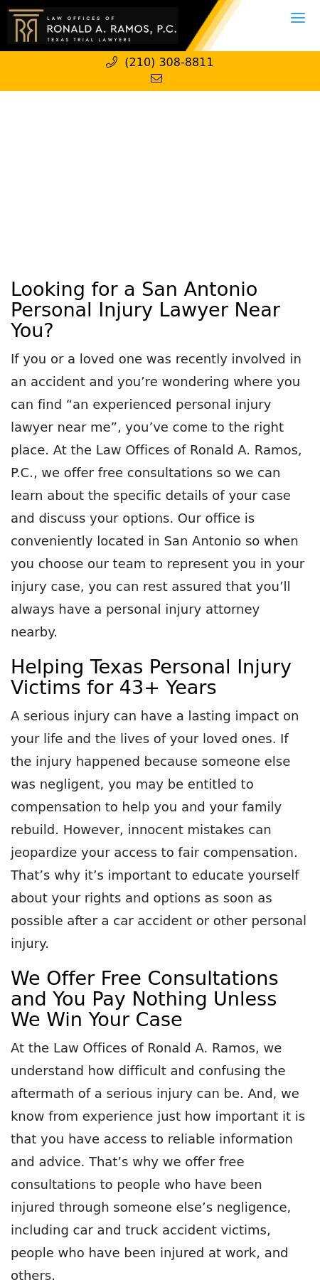 Law Offices of Ronald A. Ramos, P.C. - San Antonio TX Lawyers