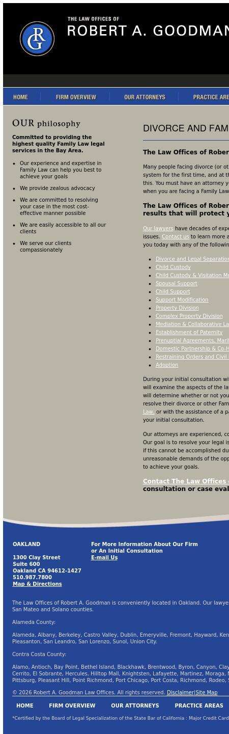 Robert A. Goodman Law Offices - Oakland CA Lawyers