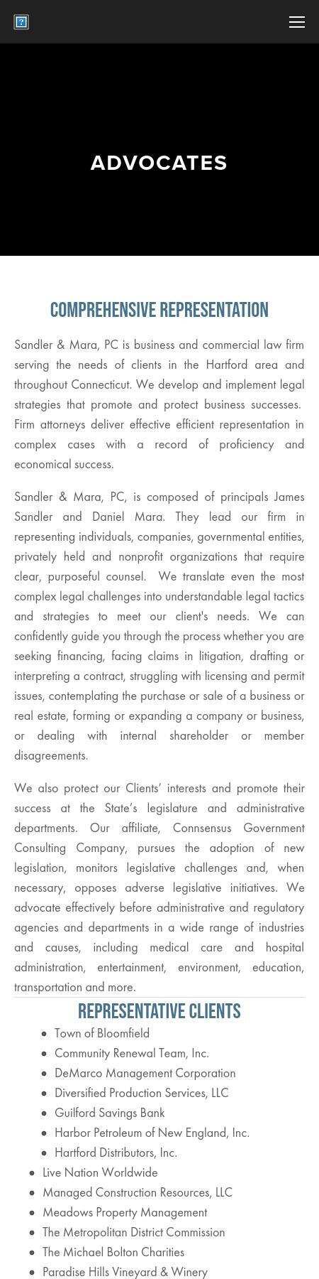 Sandler & Mara, PC - Bloomfield CT Lawyers