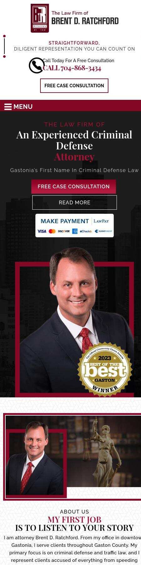 The Law Firm of Brent D. Ratchford - Gastonia NC Lawyers