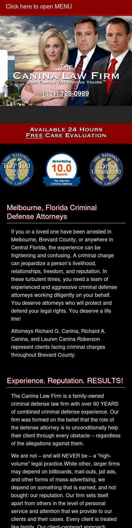 The Law Office of Richard G. Canina - Melbourne FL Lawyers