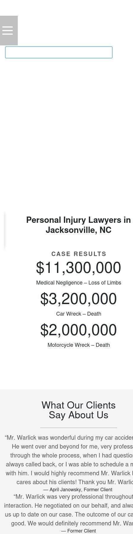 The Law Offices of John Drew Warlick, P.A. - Jacksonville NC Lawyers