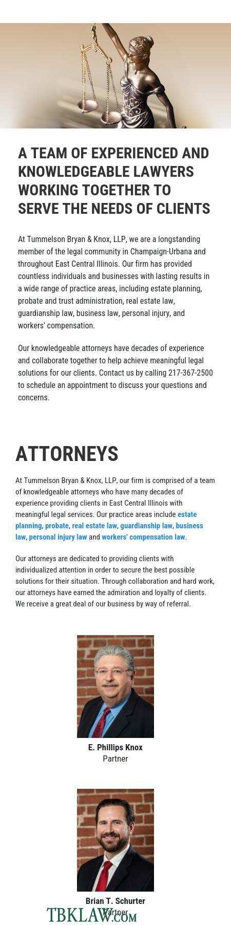 Tummelson, Bryan & Knox, LLP - Urbana IL Lawyers