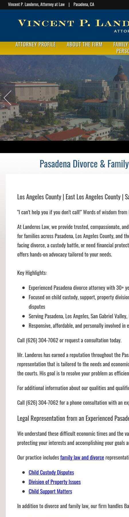 Vincent P. Landeros, Attorney at Law - Ontario CA Lawyers