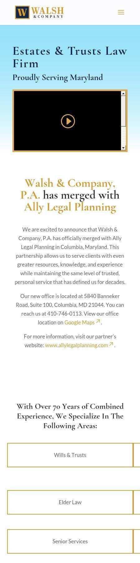 Walsh & Company, P.A. - Columbia MD Lawyers