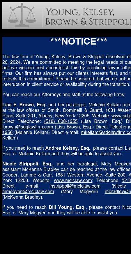 Young, Fenton, Kelsey & Brown, P.C. - Albany NY Lawyers