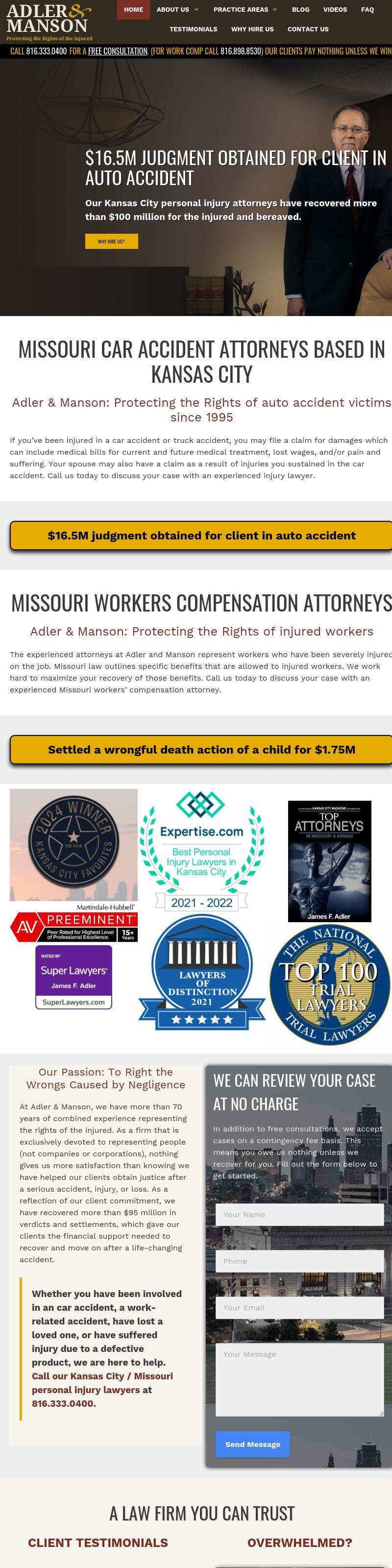 Adler & Manson - Kansas City MO Lawyers
