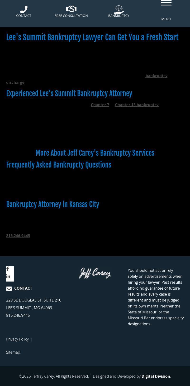 BKTP Bankruptcy Law - Lee's Summit MO Lawyers