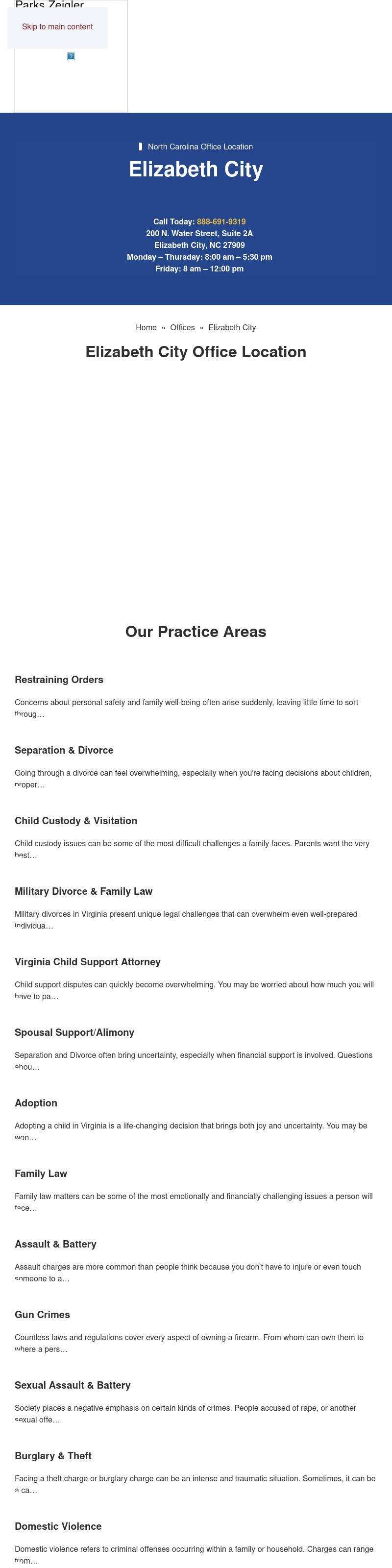 Parks Zeigler, PLLC -  Elizabeth City NC Lawyers