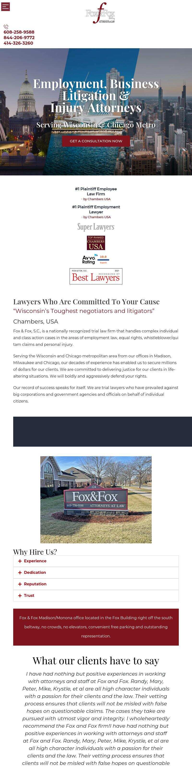Fox & Fox, S.C. - Chicago IL Lawyers