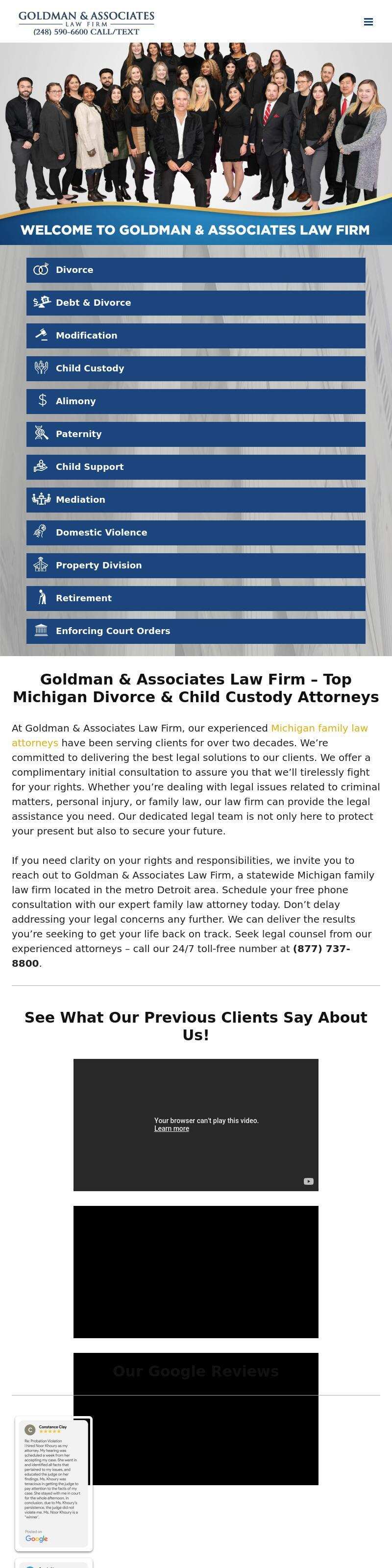 Goldman & Associates - (877) 737-8800 - Detroit MI Lawyers