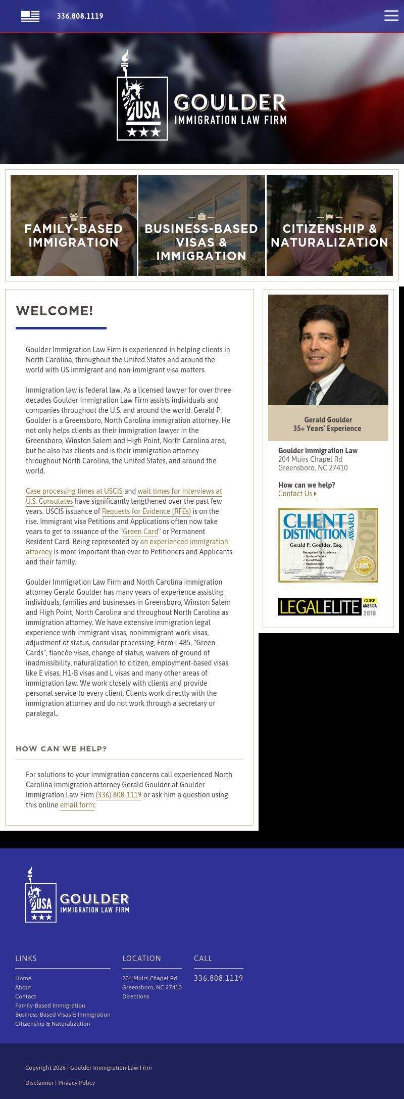 Goulder Immigration Law Firm - Greensboro NC Lawyers