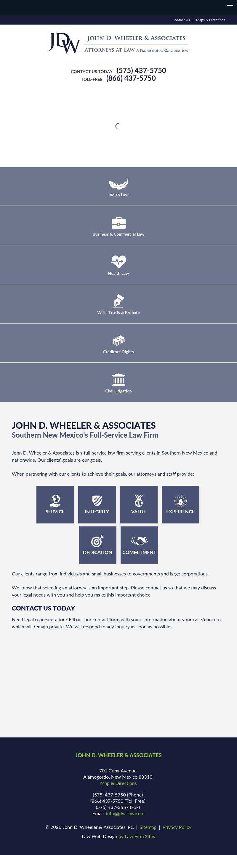 John D. Wheeler & Associates, P.C. - Alamogordo NM Lawyers