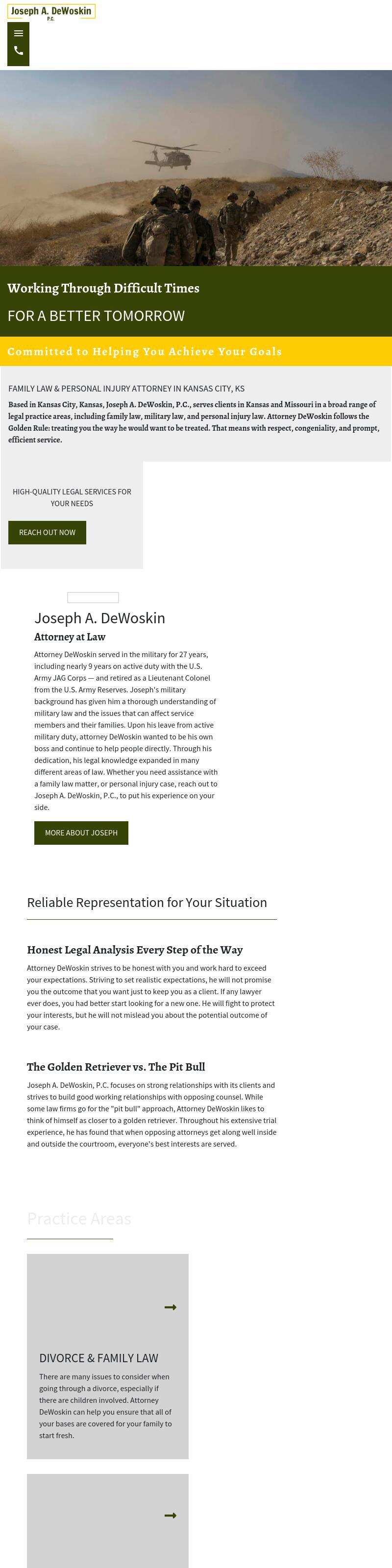 Joseph A. DeWoskin, PC, - Kansas City KS Lawyers