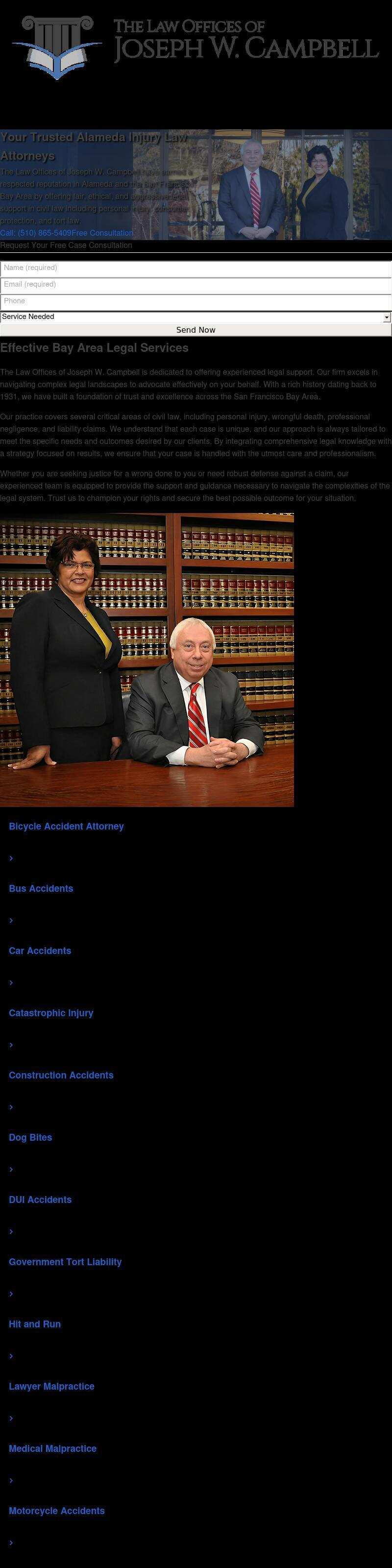 Law Offices of Joseph W. Campbell - Alameda CA Lawyers
