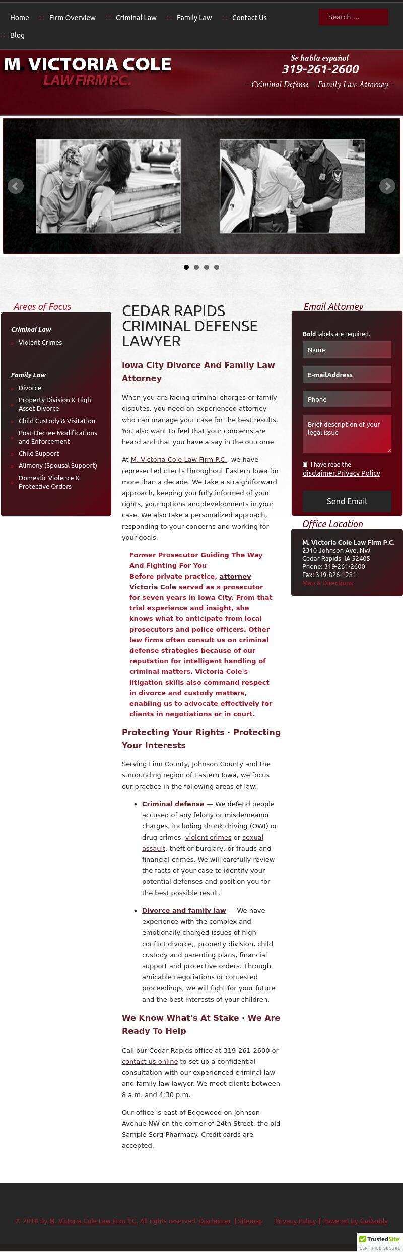M. Victoria Cole Law Firm P.C. - Cedar Rapids IA Lawyers