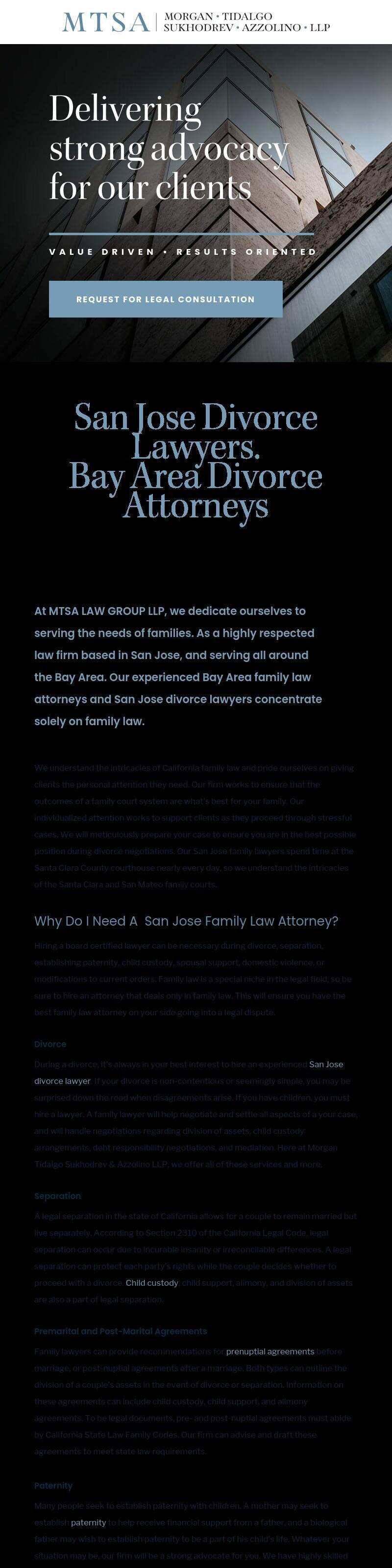 Morgan Tidalgo Sukhodrev & Azzolino LLP - San Jose CA Lawyers
