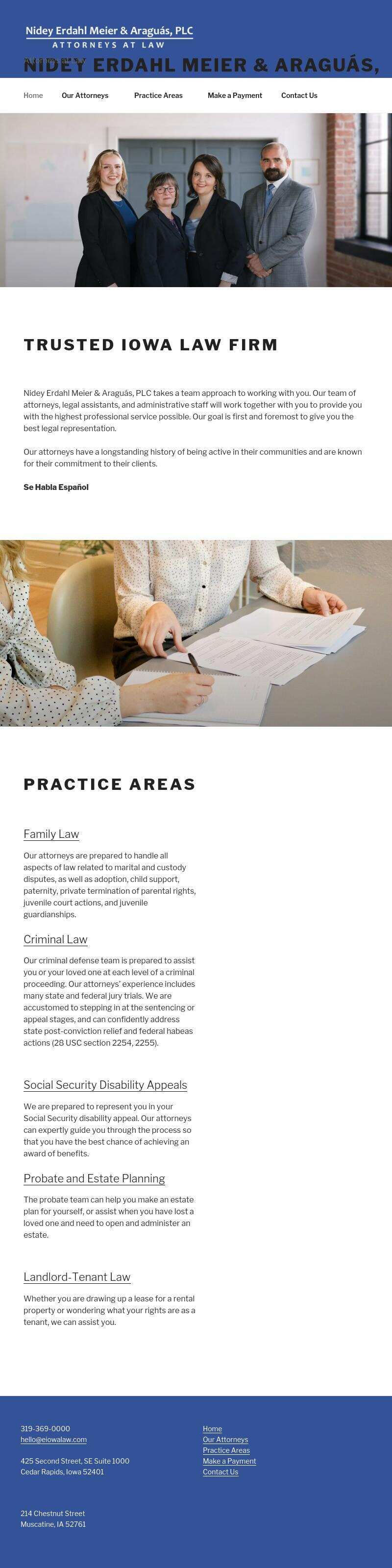 Nidey, Erdahl, Tindal & Fisher, PLC - Cedar Rapids IA Lawyers