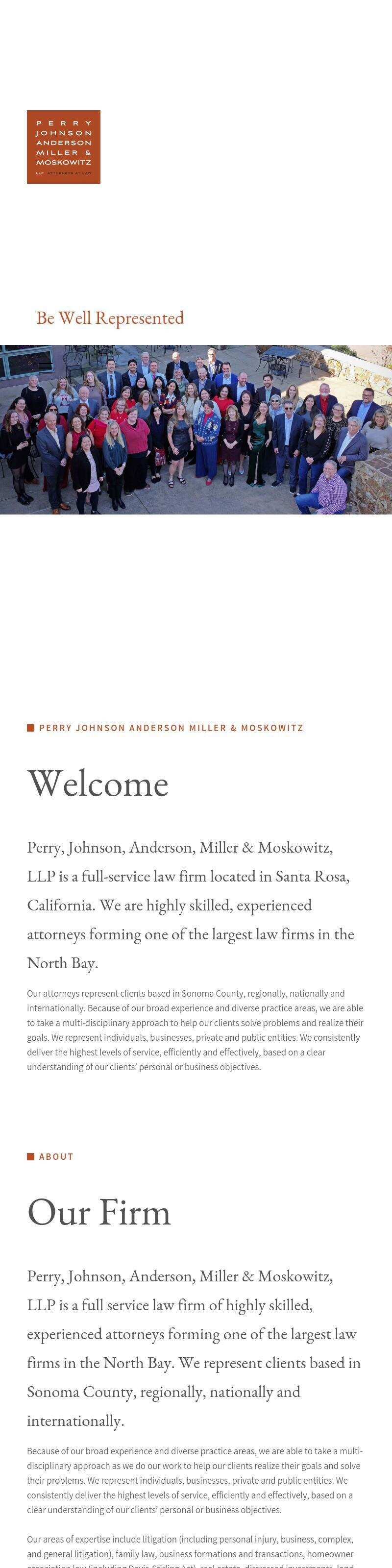 Perry, Johnson, Anderson, Miller & Moskowitz LLP - Santa Rosa CA Lawyers