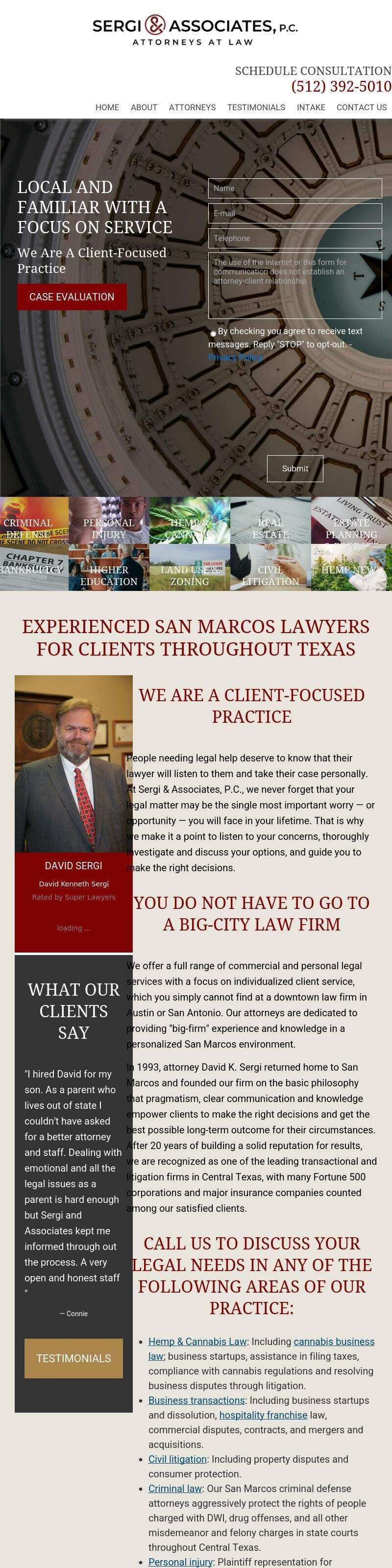 Sergi & Associates, P.C. - San Marcos TX Lawyers