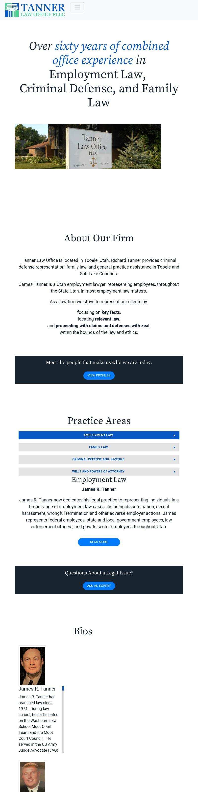 Tanner Law Office PLLC - Tooele UT Lawyers