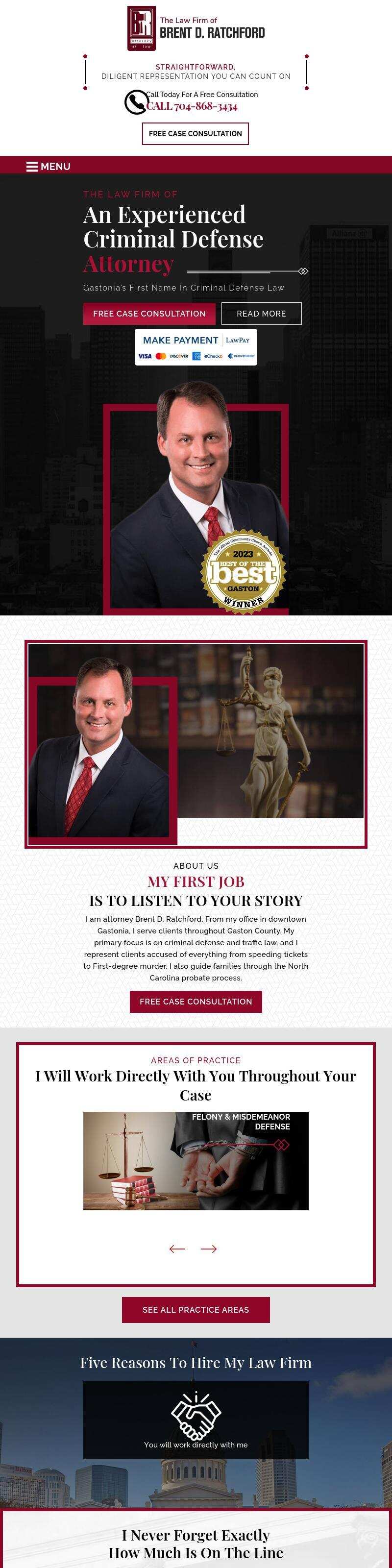 The Law Firm of Brent D. Ratchford - Gastonia NC Lawyers