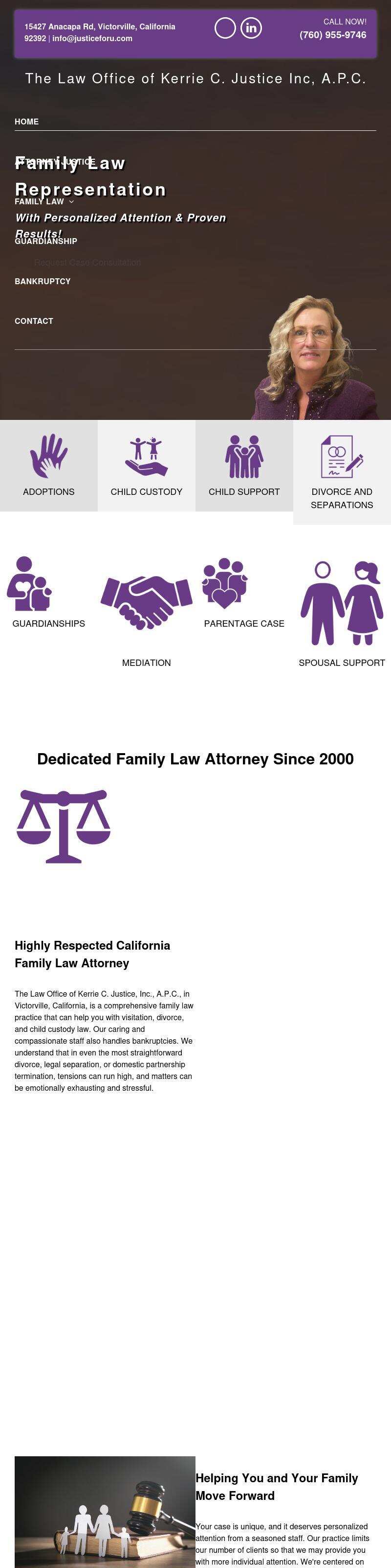 The Law Office of Kerrie C. Justice, Inc. A.P.C. - Victorville CA Lawyers