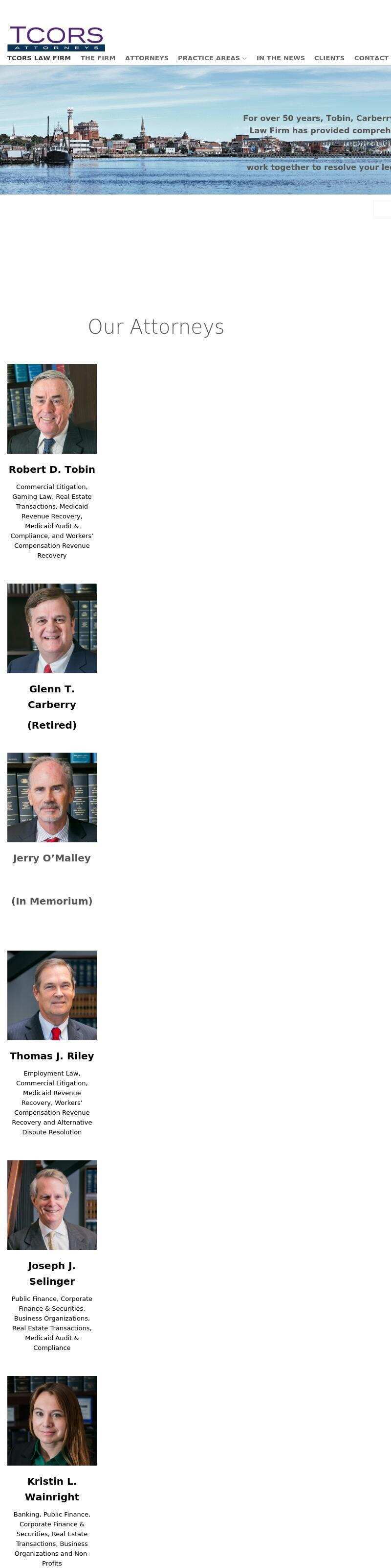 Tobin Carberry O'Malley Riley Selinger - New London CT Lawyers