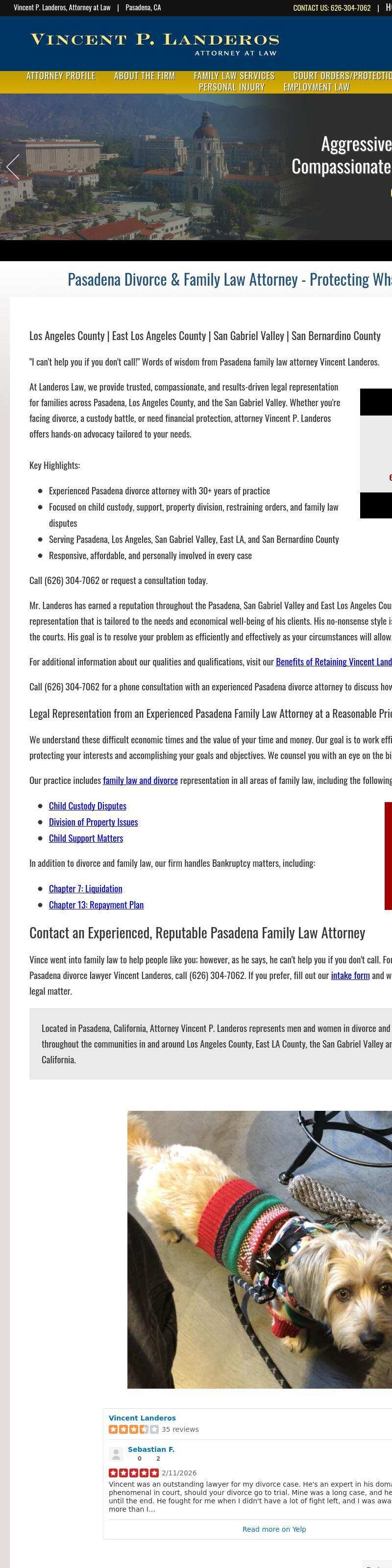 Vincent P. Landeros, Attorney at Law - Ontario CA Lawyers