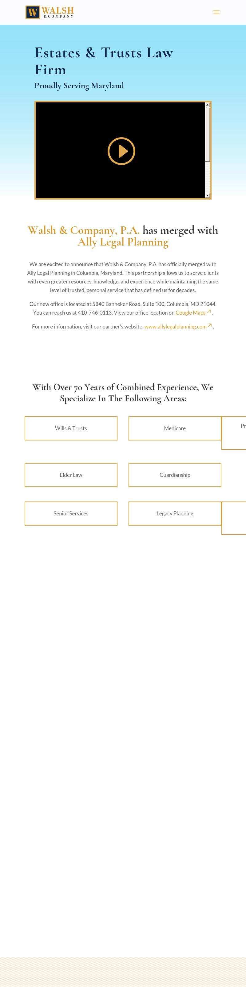 Walsh & Company, P.A. - Columbia MD Lawyers