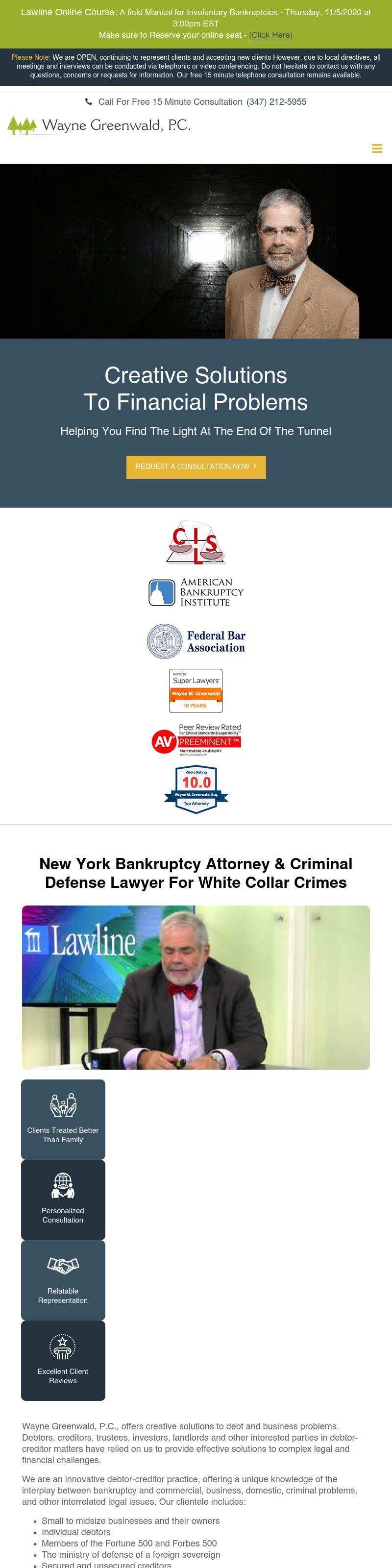 Wayne Greenwald, P.C. - New York NY Lawyers