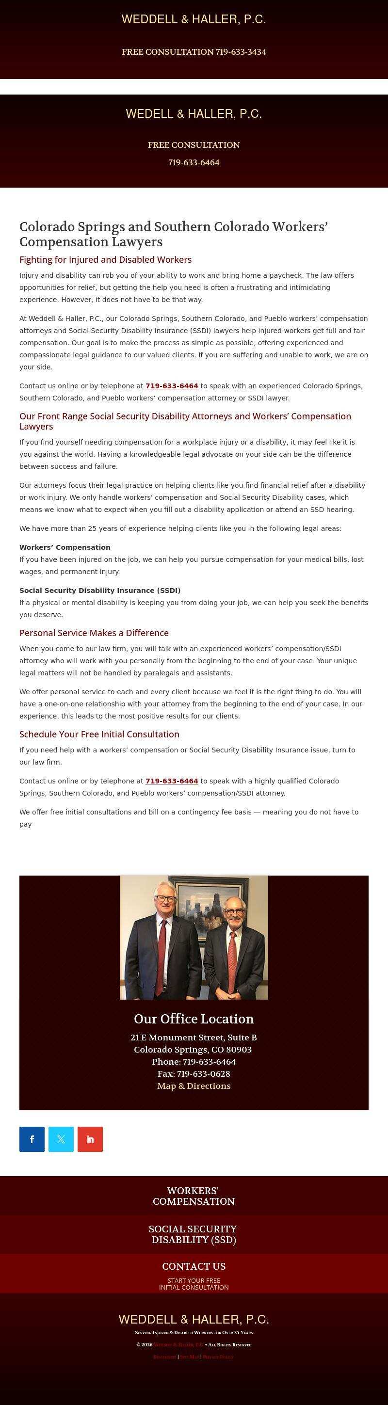 Weddell & Haller, PC - Colorado Springs CO Lawyers